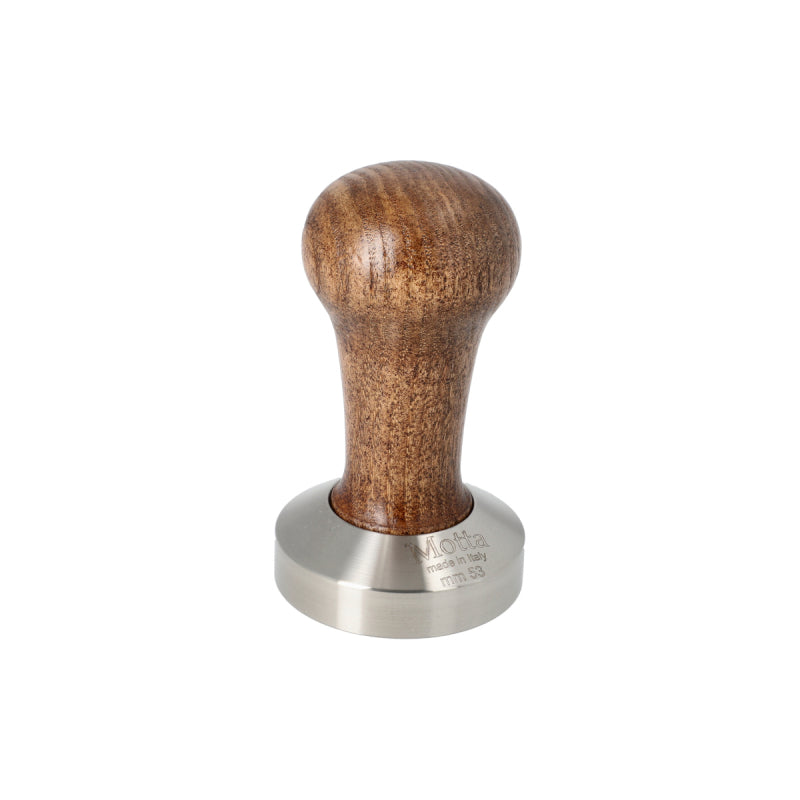 MOTTA WOODEN COFFEE TAMPER - FLAT BASE 53MM