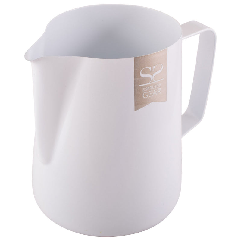 ESPRESSO GEAR TEFLON COATED FOAMING JUG - 0.60L WHITE