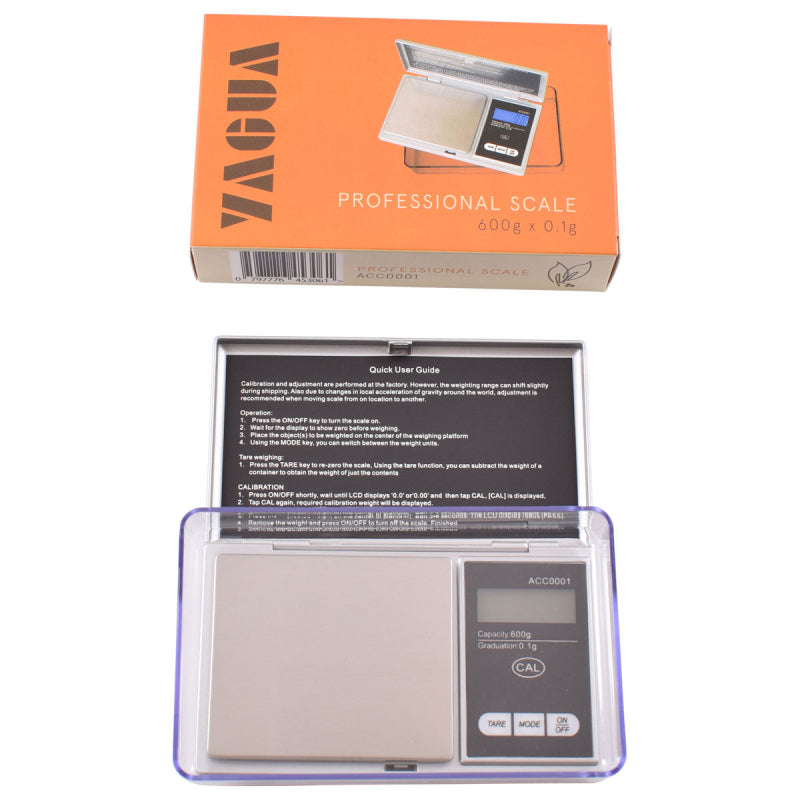 YAGUA SCALE 600 X 0.1G WITH EXTRA LARGE TRAY ACC0001