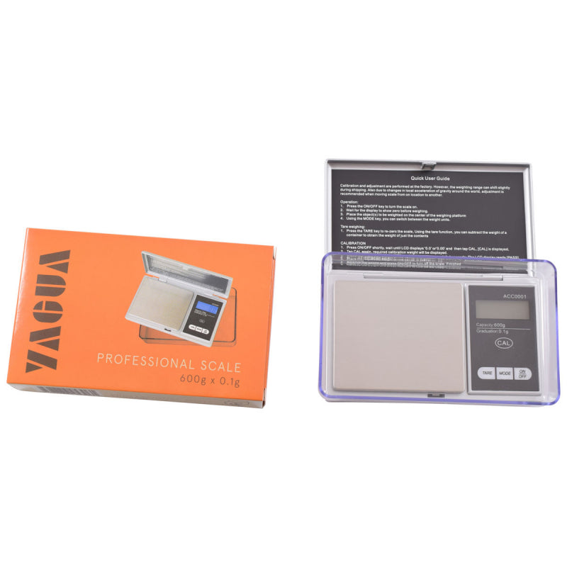YAGUA SCALE 600 X 0.1G WITH EXTRA LARGE TRAY ACC0001