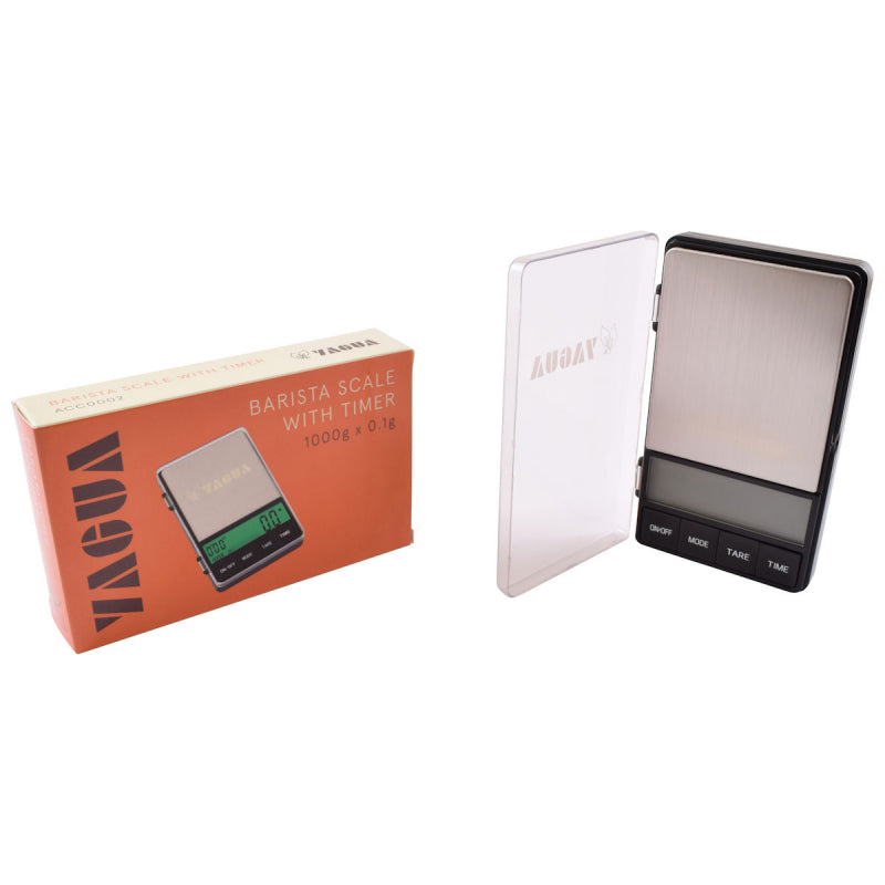 YAGUA SCALE & BREW TIMER: DUAL DISPLAY SERIES 1000G X 0.1G ACC0002