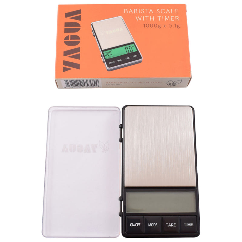 YAGUA SCALE & BREW TIMER: DUAL DISPLAY SERIES 1000G X 0.1G ACC0002