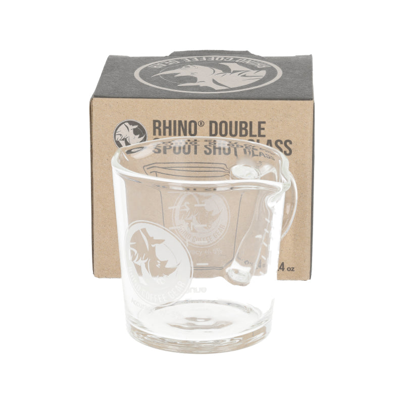 RHINO SHOT GLASS 2.4OZ/70ML WITH SPOUT AND HANDLE
