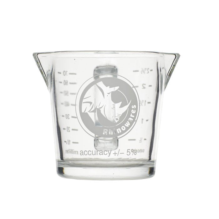 RHINO SHOT GLASS 2.4OZ/70ML WITH SPOUT AND HANDLE