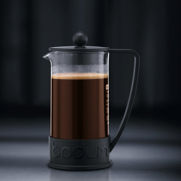BODUM BRAZIL FRENCH PRESS COFFEE MAKER, 3 CUP, 0.35 L, 12 OZ - BLACK