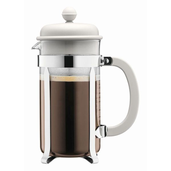 BODUM CAFFETTIERA COFFEE MAKER, 8 CUP, 1.0 L, 34 OZ - OFF WHITE