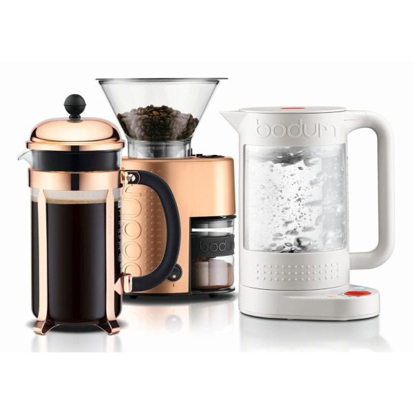 BODUM CHAMBORD COFFEE MAKER 8 CUP 1.0L/34OZ - GLASS, COPPER LID