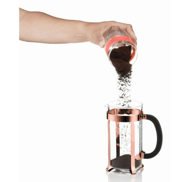 BODUM CHAMBORD COFFEE MAKER 8 CUP 1.0L/34OZ - GLASS, COPPER LID