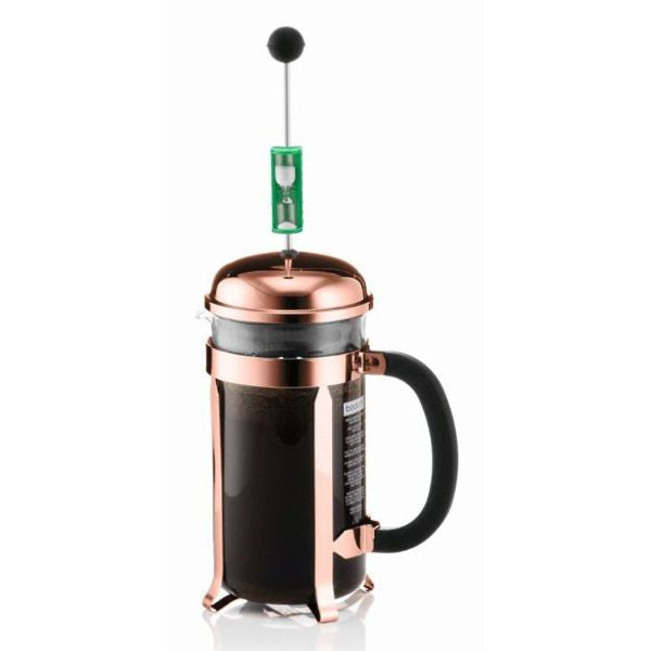 BODUM CHAMBORD COFFEE MAKER 8 CUP 1.0L/34OZ - GLASS, COPPER LID