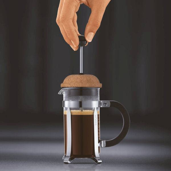 BODUM CHAMBORD COFFEE MAKER 3 CUP 0.35L/12OZ - GLASS, CORK LID